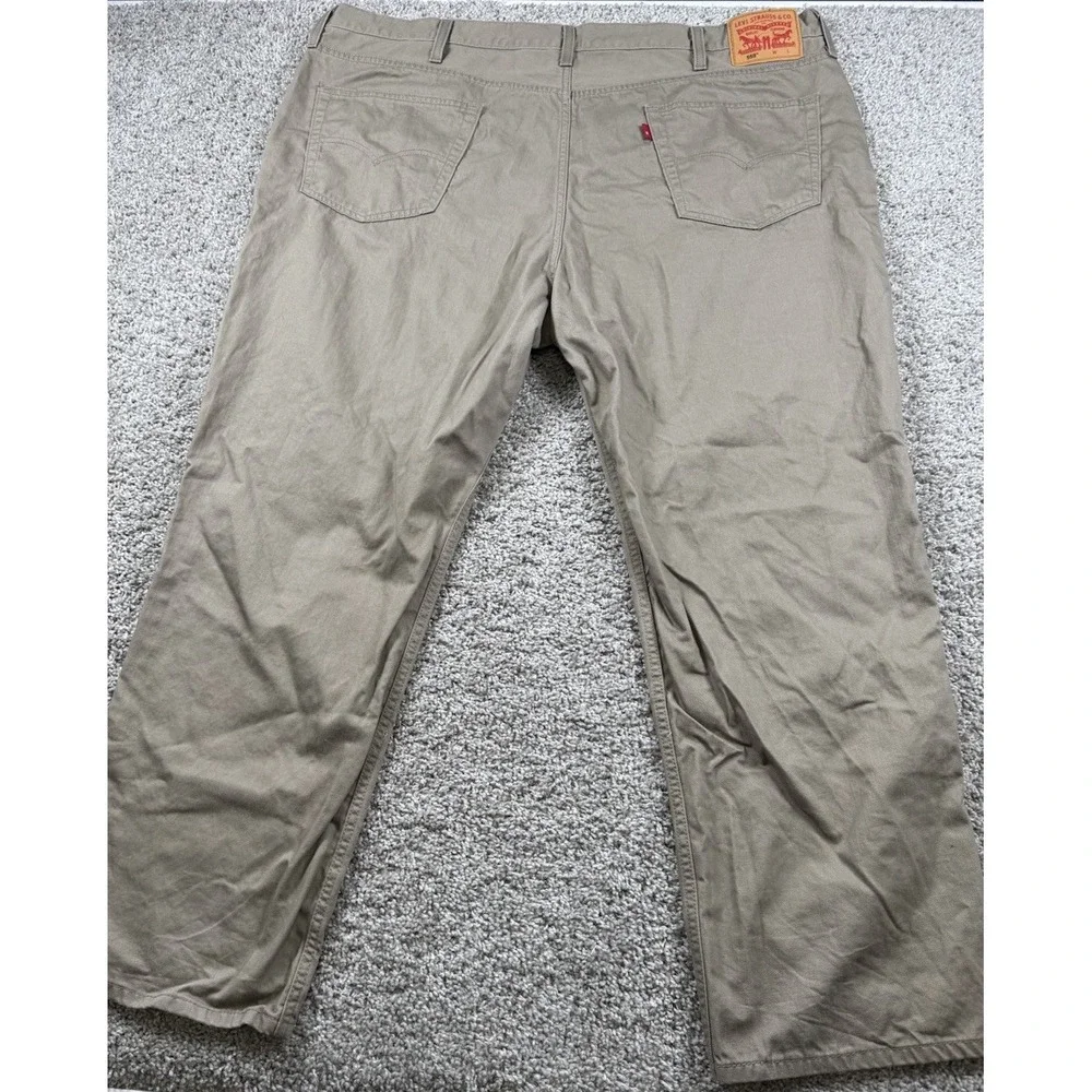 Levis 559 Relaxed‎ Straight Fit Mens Beige Jeans Casual 48x32 (Measures 46x31)